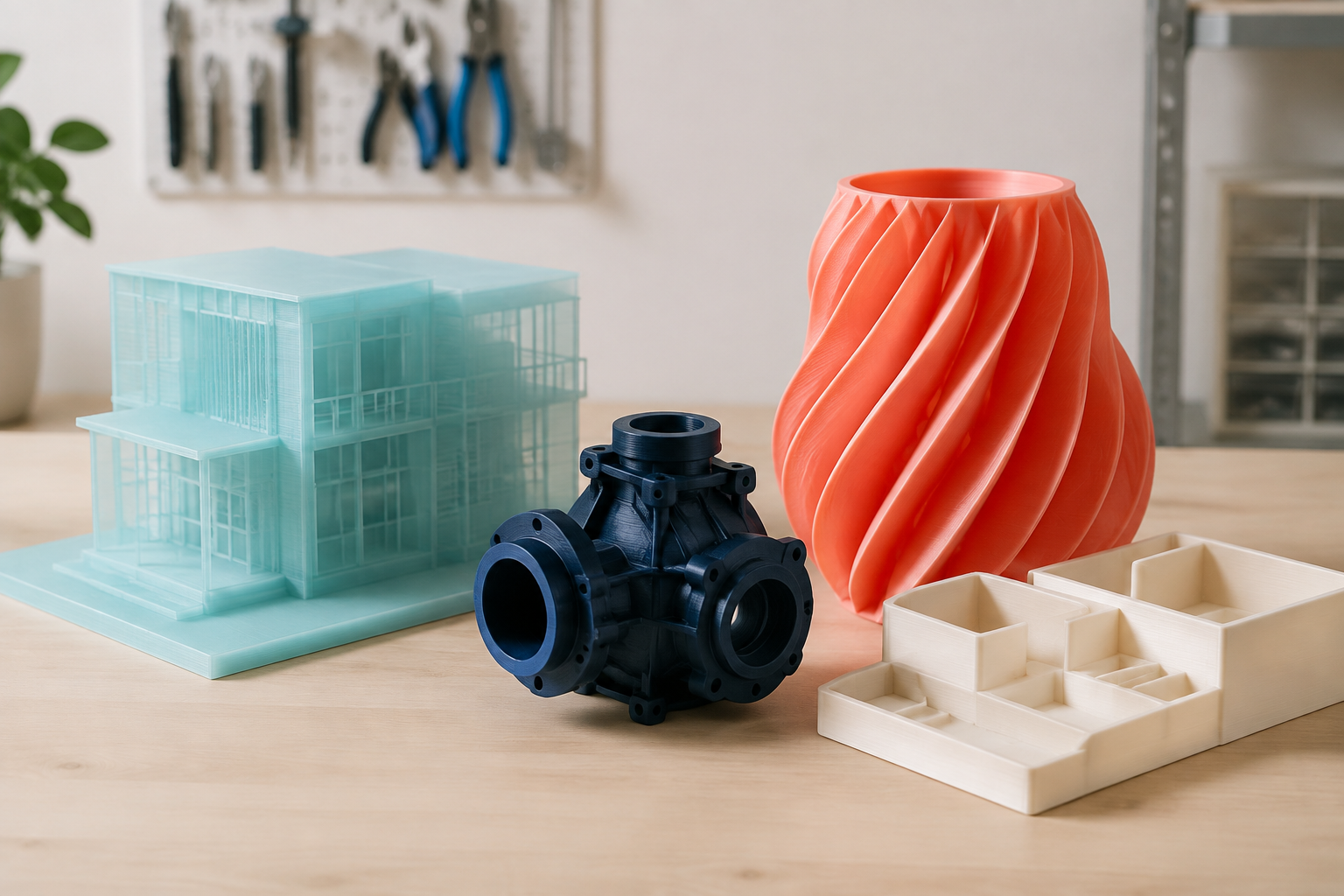 Detailed 3D printed prototypes and functional parts